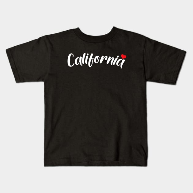 California love Kids T-Shirt by newledesigns